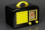 KLIX Radio in Jet Black Bakelite + Bright Yellow Trim